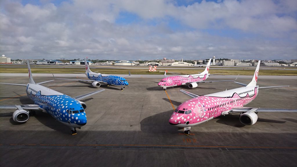 ジンベエジェットは日本トランスオーシャン航空(JTA)