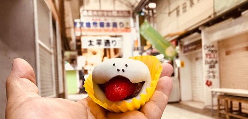 牧志にあるだんござえもんのハブ大福