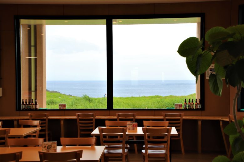 本島最北端・辺戸岬にやんばる観光案内所にあるカフェ