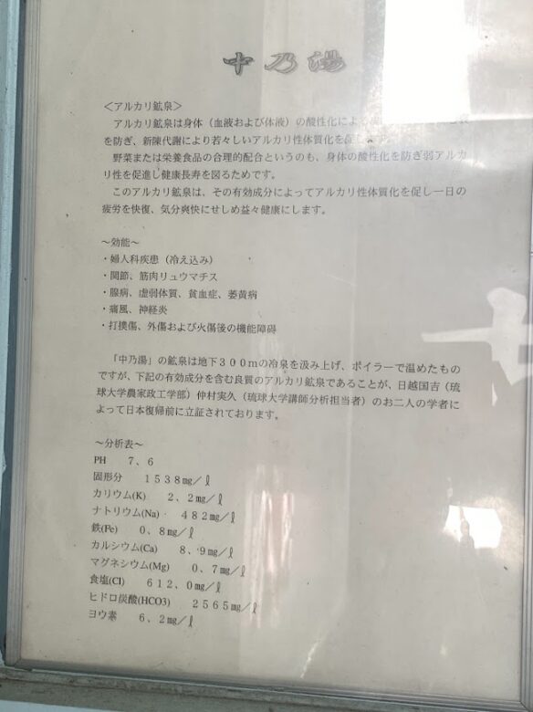 中乃湯はアルカリ鉱泉