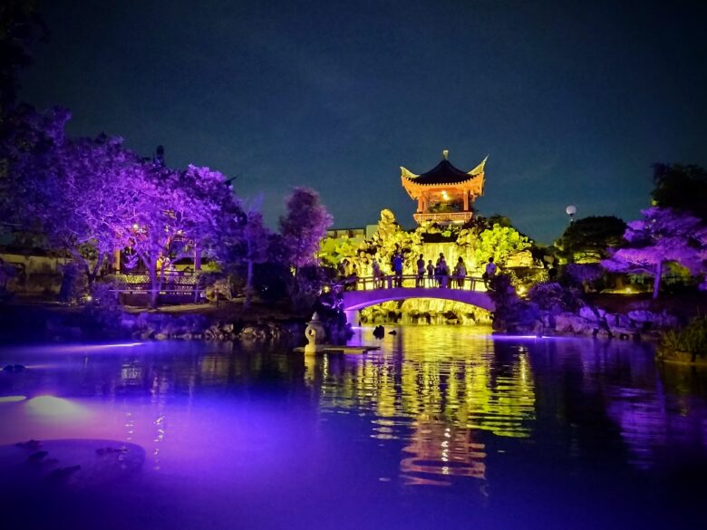 「福州園」はライトアップが素晴しい！中国式庭園を満喫しよう！！