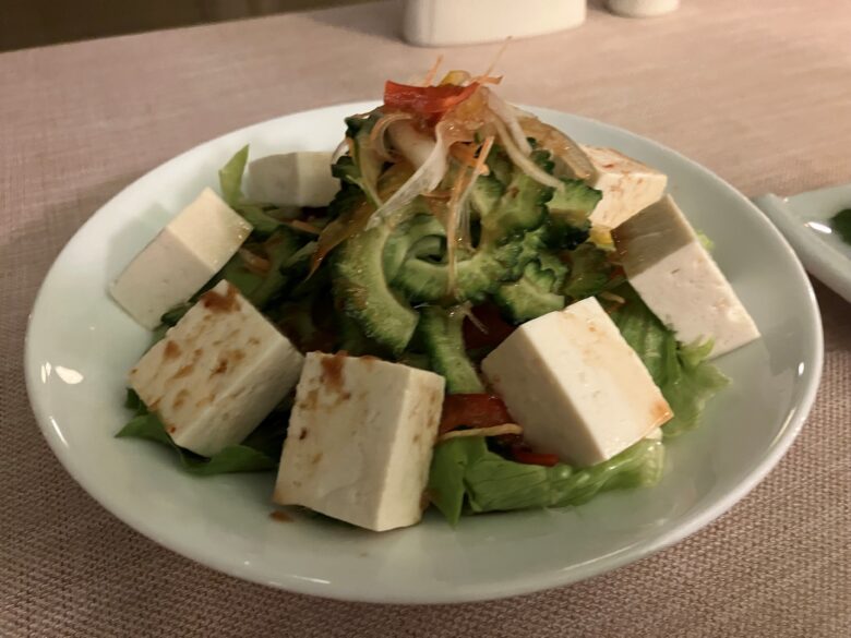 島豆腐ゴーヤーサラダ