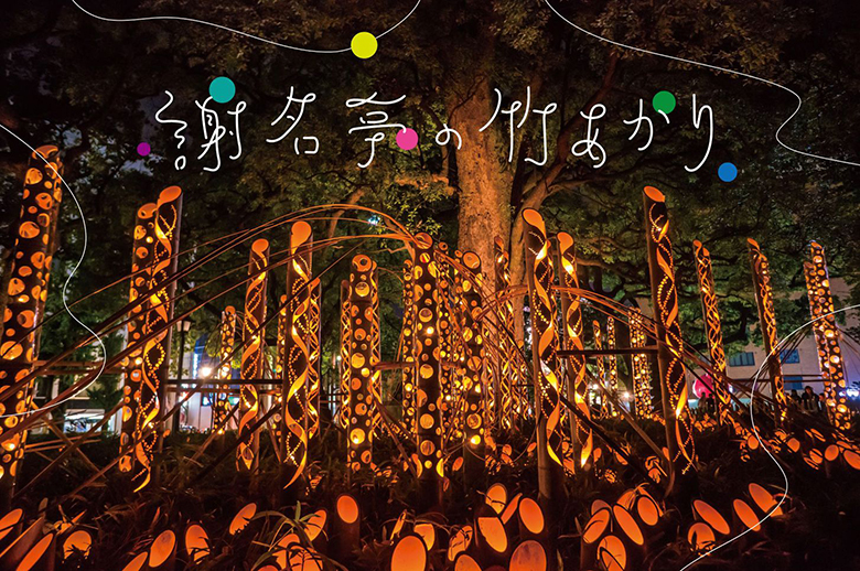 竹と光が織りなす幻想空間「謝名亭の竹あかり」in 体験王国むら咲むら開催中！
