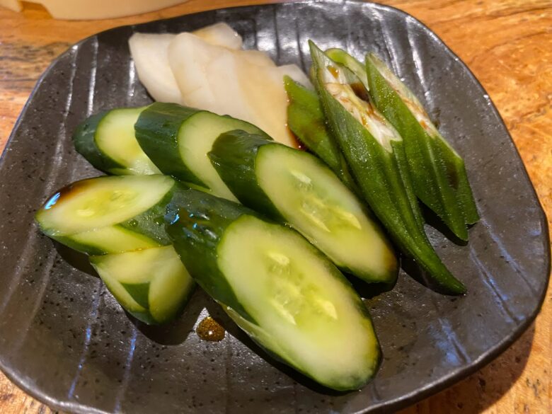 串焼きあだんの自家製ぬかづけ